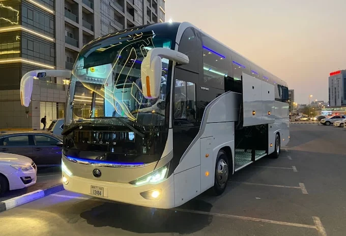  Exploring the Luxurious Amenities of a 50-Seater Bus in Abu Dhabi